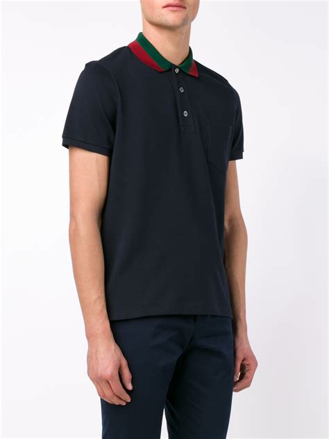 cheap gucci polo t shirt|gucci navy striped polo shirt.